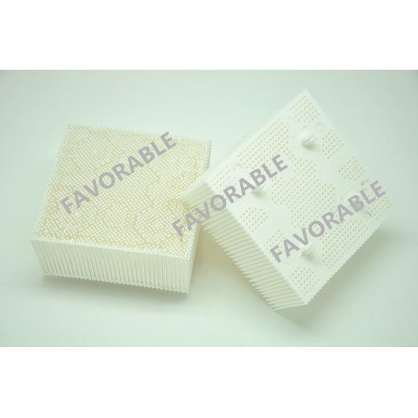 Bristle Blocks Brushes 1.6" Poly - ROUND FOOT - White PP / NYLON For Gerber