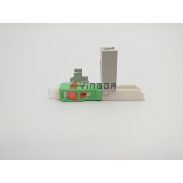 SC Mechanical Fast Fiber Optic Filed Installable Connector APC Green Pre Polished