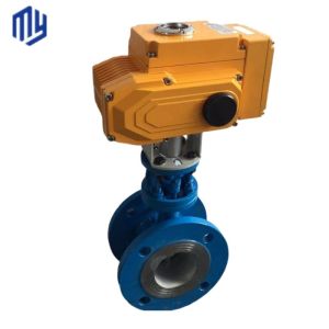 BUTTERFLY Structure Electric Double Flanged Butterfly Valve for Low Temperature