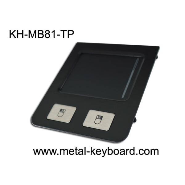 2 Keys Industrial Pointing Device Panel Mount Black Stainless Steel Touchpad