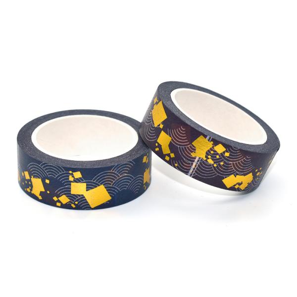 Custom Printed Ins Style Gold Foil Washi Tape Set Personalizada