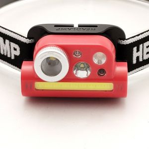 Plastic Battery COB LED Head Lamp Rechargeable With Gesture Wave Sensor