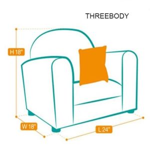 Green Children Sofa Modern Kids Furniture Soft Children'S Comfy Chairs