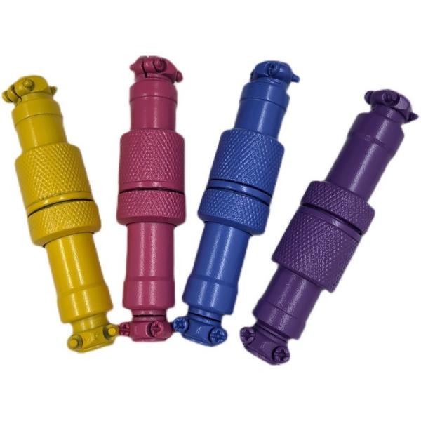 4 pins 5 pins Coloured Heavy Duty Circular Aviation Docking Socket Plug GX12