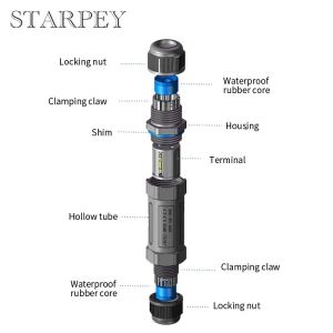 5Pin Strong Sealed Quick Connect Disconnect Waterproof Electrical IP68 Wire