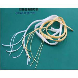Food Grade Waterproof Flexible Silicone Tubing Solid Strip High Temperature