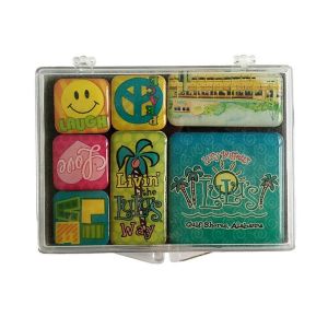 Home School Magnetic Souvenir Acrylic And Epoxy Magnet Set Waterproof