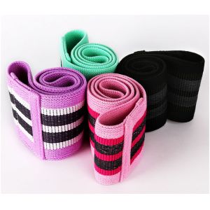 Ultra Stretchable TPE Heavy Fabric Resistance Bands Pink 25in