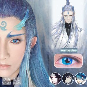 Quality OEM Blue Monster Eye Cosplay Contact Lens Halloween Crazy Anime Sharingan Contact Lens for sale