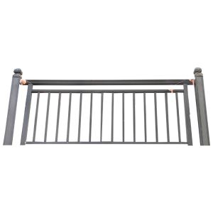 External Prefabricated Handrails Balustrade Courtyard Modern Metal Railing