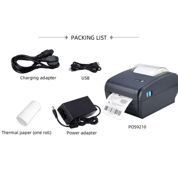CPCL/ESC/P0S Command Wireless 4x6inch Mini Thermal Label Printer for Shipping Labels