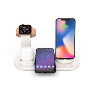 Distance 9mm 3 In 1 QI Wireless Charger For Phone IWatch AirPods