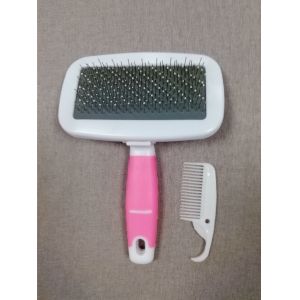 High Quality Stainless Steel Pins Universal Curved Pet Slicker Brush With