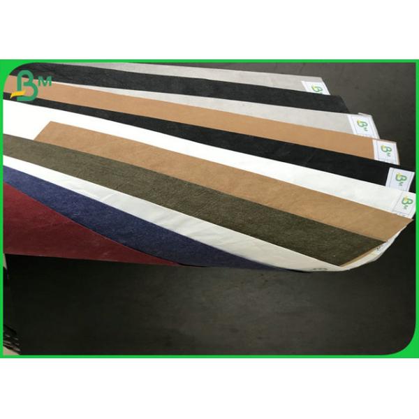 washable kraft paper Tear Resistant Eco - Friendly 0.3mm 0.55mm Colorful Washable Kraft Paper For DIY Bags