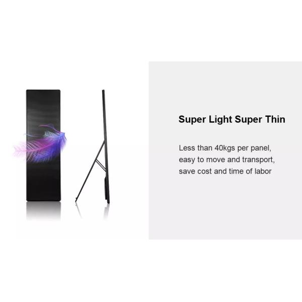 Free Standing LED Poster Display P2.5 Indoor 1920X640mm For Stores Airports Exhibitions