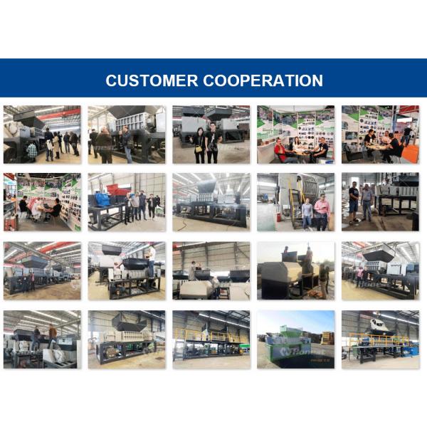 Industrial Dual Shaft Shredder Machine Metal/Tire/Plastic Hydraulic System Shredding Crusher Machine