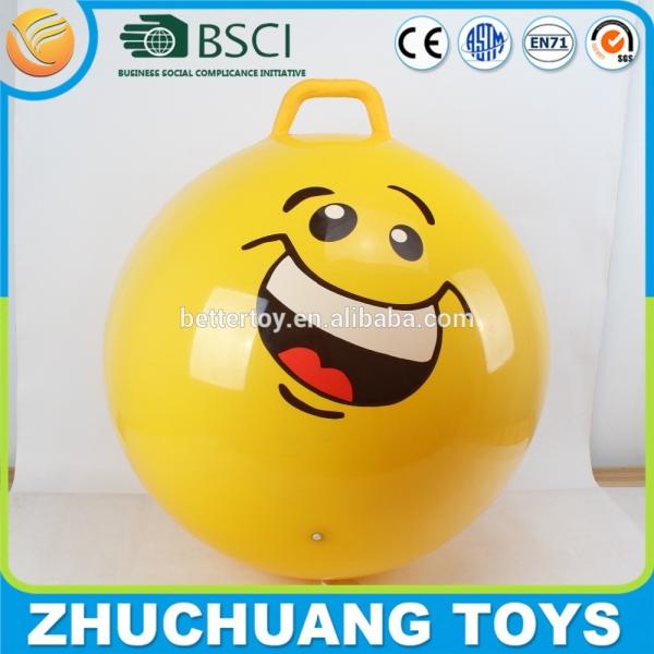 Buy smile face jumping ball with handle for adults at wholesale prices
