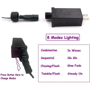 30m Plug In Purple Fairy Lights