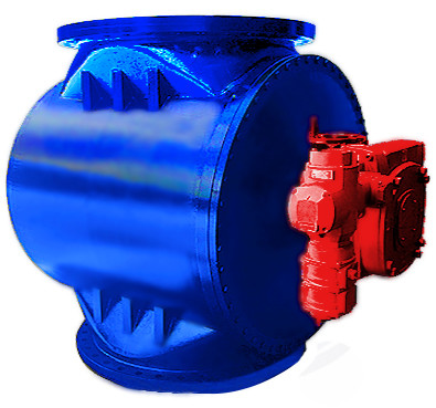 AWWA 36" Customized Color Water Plug Valve , Full Bore Plug Valve Pressure PN1.0