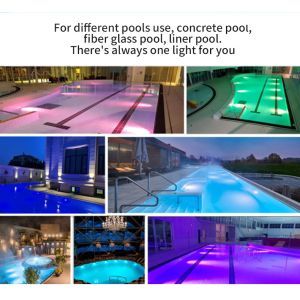Multicolor Outdoor LED Pool Light PAR56 Practical Thickened Glass