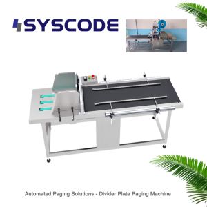 Divider Plate Pagination Machine With Integrated Coding And Labeling
