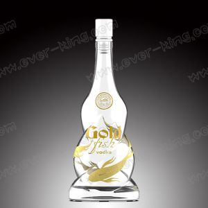 700ml Twisted Vodka Glass Bottle With Bright Closure