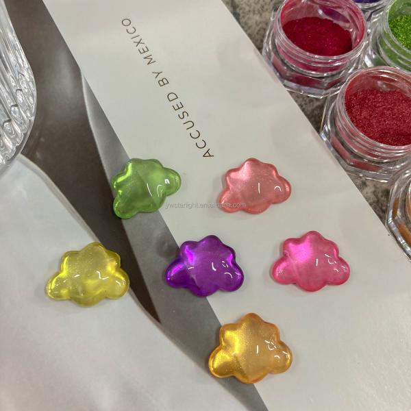 Nail glitters magic mirror powder super bright ultra-fine Aurora chrome nail powder powder golden red green nail decoration