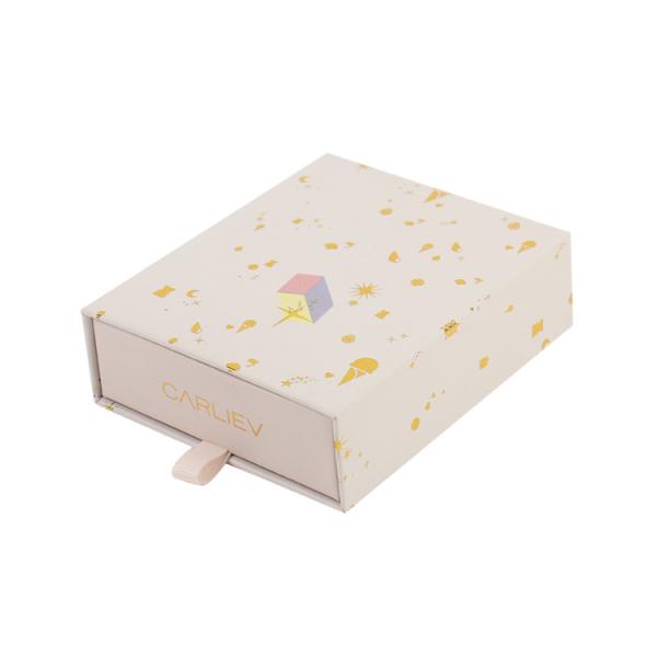 Cheap Paper Pull Out Slide Drawer Small Customize Jewelry Box Gift Packaging With Logo