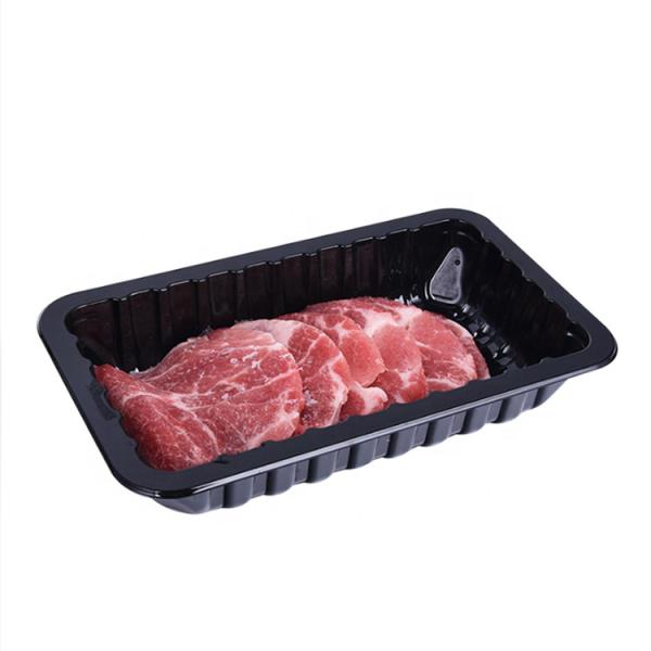 FDA Plastic Blister Supermarket Disposable Trays For Food