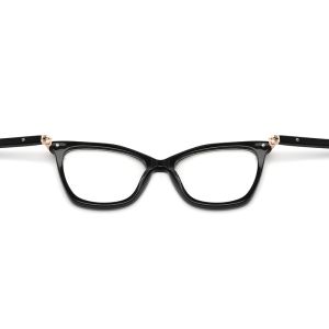 CatEye Shape Acetate Frame Glasses , 180 Degree Flexible Hinge Glasses