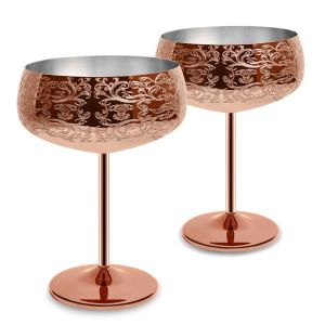 China Unbreakable Metal Stainless Steel Wine Glass Fancy Novelty Wine Glass on sale