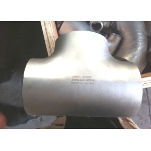 Stainless Steel 316Ti Butt Weld Reducing Tee , Steel Pipe Tee ASME B16.9