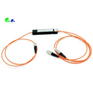 1*2 MM Fiber Optic Coupler High Performance OM1 For 850 / 1310nm 62.5 / 125μm