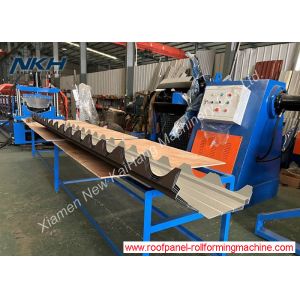 Full Automatic Ridge Cap Roll Forming Machine With Notching CE Certificated