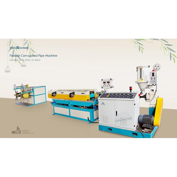 75 Rpm Screw Speed HDPE PP PVC Electrical Conduit Pipe Making Machine 22kw