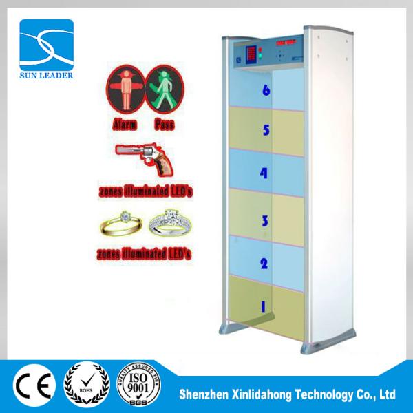 2022 best-selling models step metal detector door 6 zones 255 levels can be adjusted to customize the plug