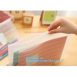 Document File Packaging Biodegradable Slider Packaging, Coex Bags, Translucent