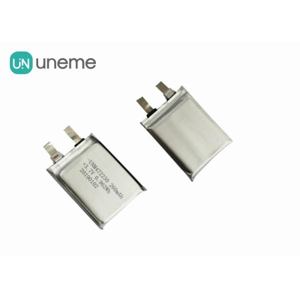 MP3 Rechargeable Lithium Polymer Battery 472230 3.7V 260mAh / CE Approved Li-ion