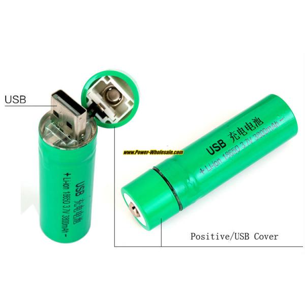 3.7V Li-ion 18650 3800mAh rechargeable standard usb battery rechargeable 18650 usb battery