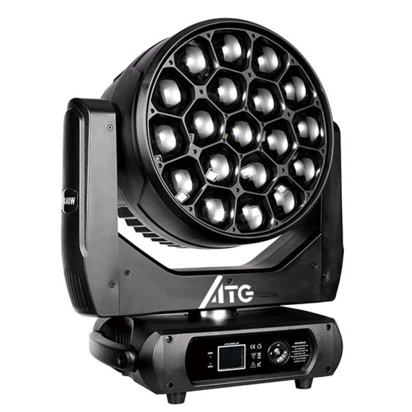 DMX512 Stage Lighting DJ Lighting Equipments 19*20W Bee Eye Zoom Moving Head Lights For Event Stage Wedding Disco