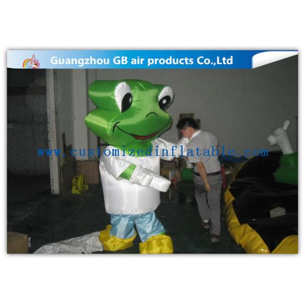 Green Head Frog Inflatable Cartoon Characters Inflatable Animal Costume Adult