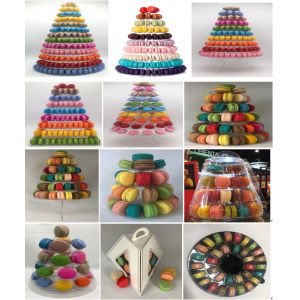 New Design 10 Tier Macaron Tower Disposable Food Tray