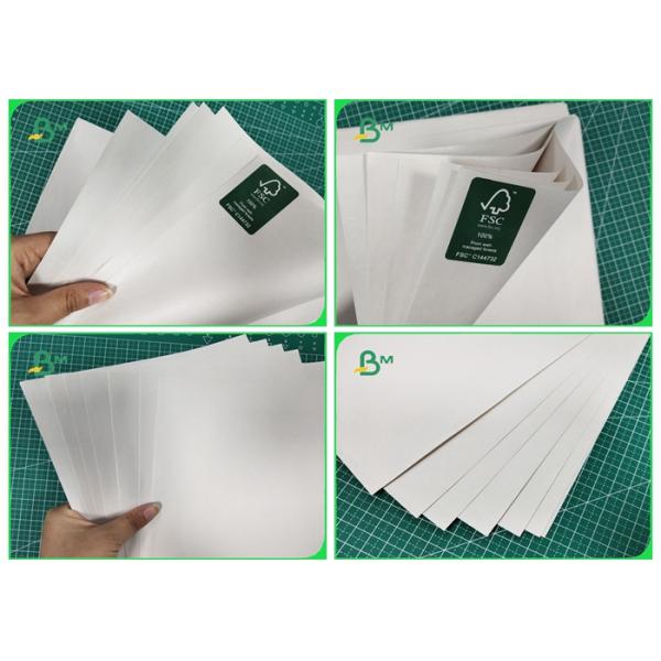 48.8 / 50 / 53g Journal Paper / White News Paper Sheets Uncoated 68 * 100cm