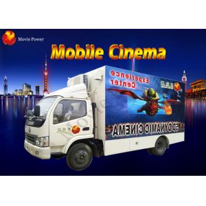 Interactive 3 DOF / 6 DOF Electric Platform Mobile 7D Cinema With Attack Gun