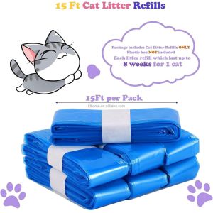 Customized Cat Litter Refill Pail Bags Disposable Pet Eco Friendly Compostable