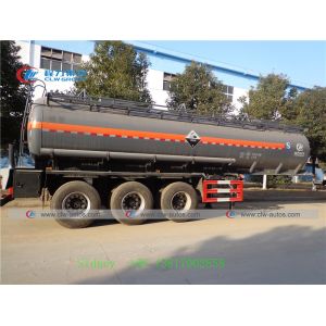 24000L 3 Axle Hydrochloric Acid Sulfuric Acid Liquid Tank Trailer
