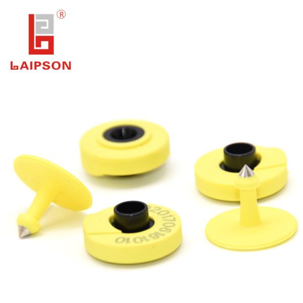 Compliant 134.2kHz EID RFID Pig Ear Tags ISO 11784/85 Standards Waterproof