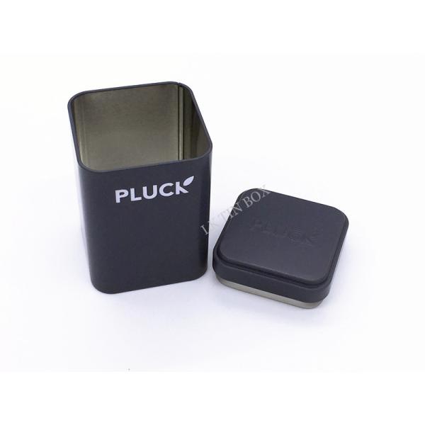 200mm Printed Square Tin Container Fruit Storage Containers With Pvc Window