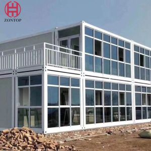 Zontop Luxury 40 Feet Stackable Flat Pack Fully Furnished Prefabricated Storage