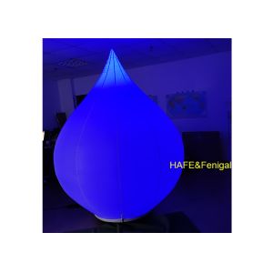 2.3 Meters Tall Lotus Inflatable RGB LED Balloon Light For Exhibition Halls